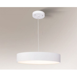 Lampe Suspendue avec abat-jou BUNGO 7552 12xE27 - blanc