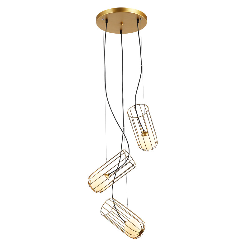 Suspension industrielle Design COCO 3xG9 25W - or