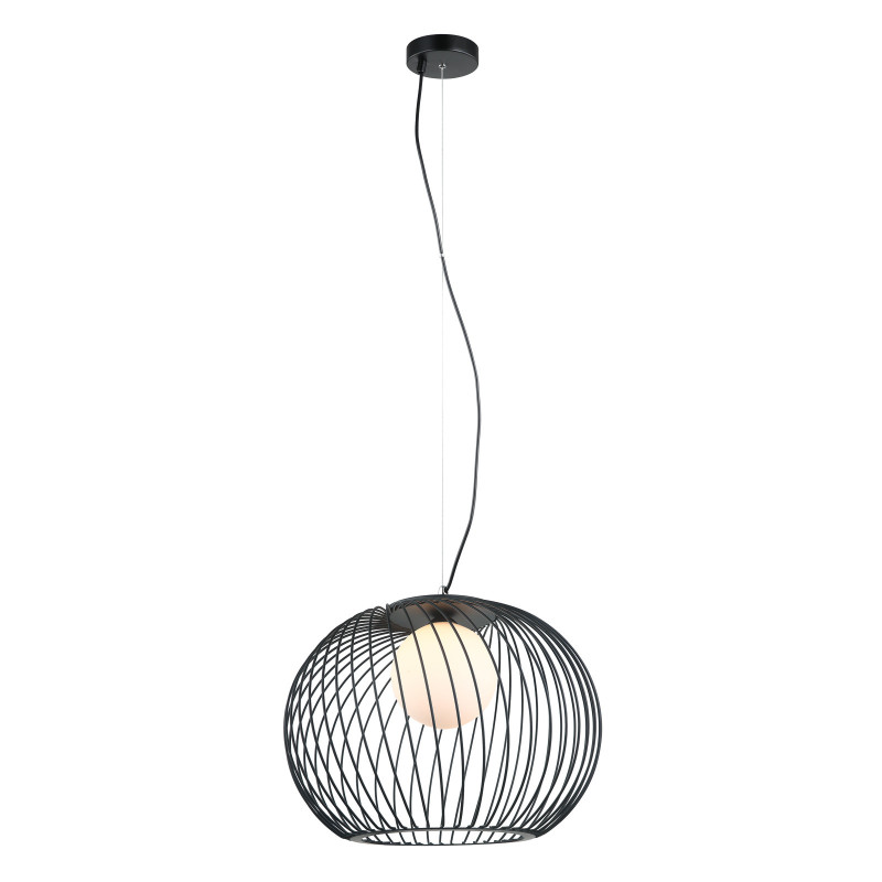 Suspension luminaire CLARISA E27 40W - noir