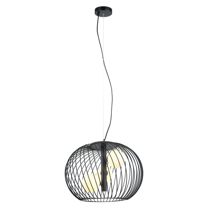 Suspension luminaire design CLARISA 3xG9 25W - noir