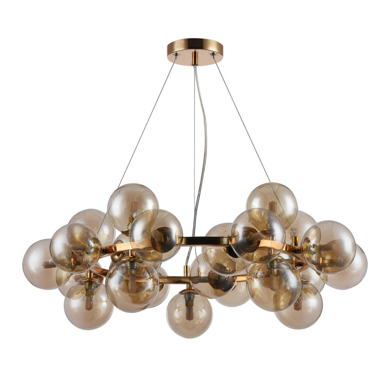 Suspension luminaire design CABELLA 25xG9 - or / cognac