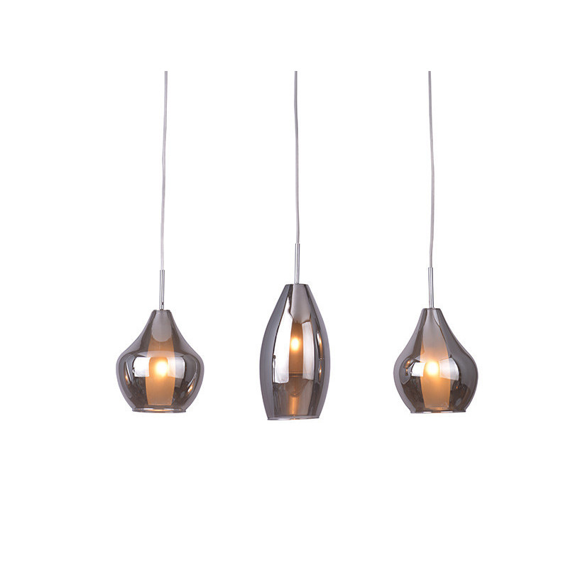 Lampe Suspendue design AMBER MILANO 3 3xG9 - chrome