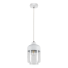 Suspension luminaire AMARETTO E27 - blanc / transparent