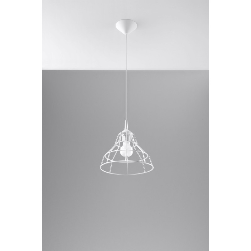 Suspension industrielle Design ANATA E27 - blanc