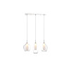 Suspension luminaire design AMBRE MILANO 3 3xG9 - transparent