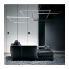 Lampe Design suspendue AKIRA LED large 50W noir ou blanc