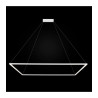 Lampe Design suspendue AKIRA LED large 50W noir ou blanc