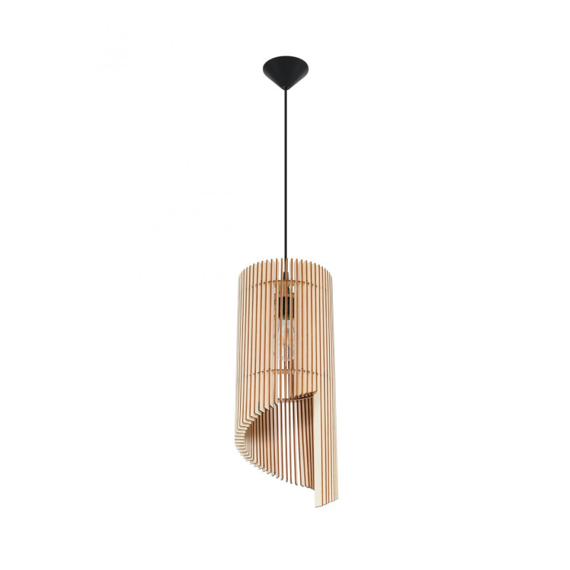 Suspension design ALEXIA E27 - bois / noir