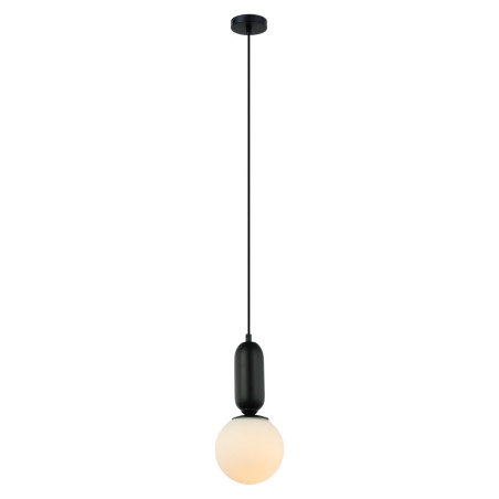 Lampe Suspendue design ALDEVA 15cm E27 - noir / blanc