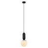 Lampe Suspendue design ALDEVA 15cm E27 - noir / blanc