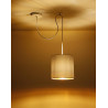 Lampe Suspendue design ATLANTA E27 - blanc / or