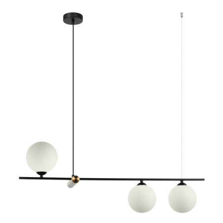Lampe Suspendue design BARLETTA 3xG9 -noir / blanc