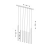 Suspension design AOMORI 7xG9 - blanc