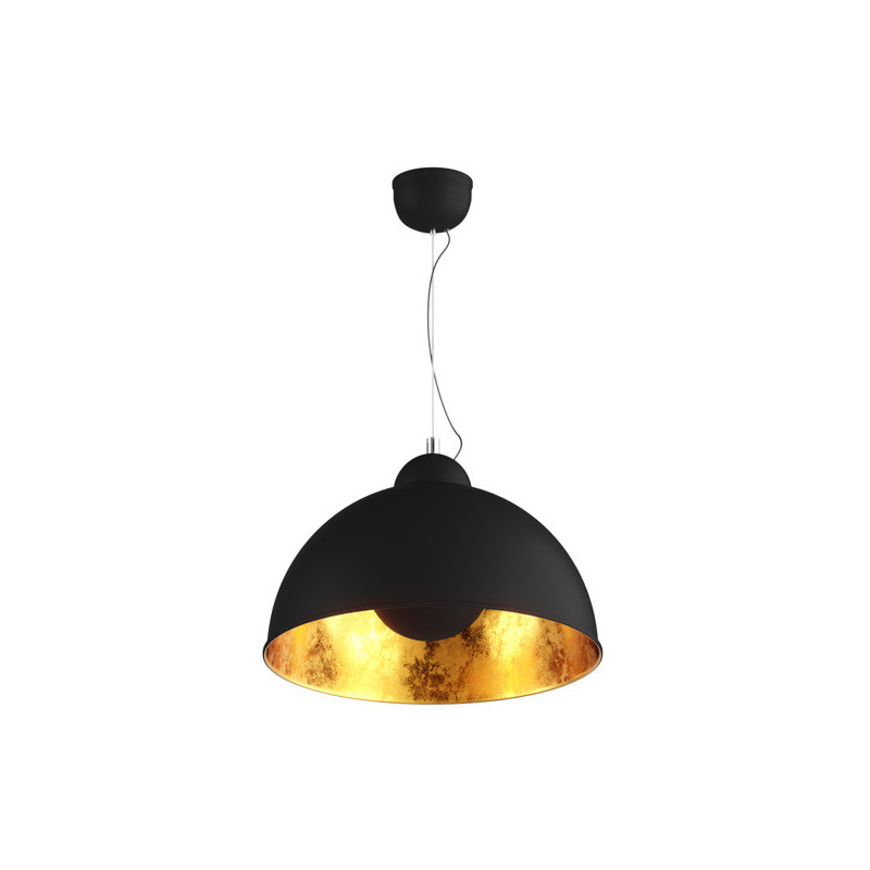 Suspension industrielle Design ANTENNE E27 - noir / or