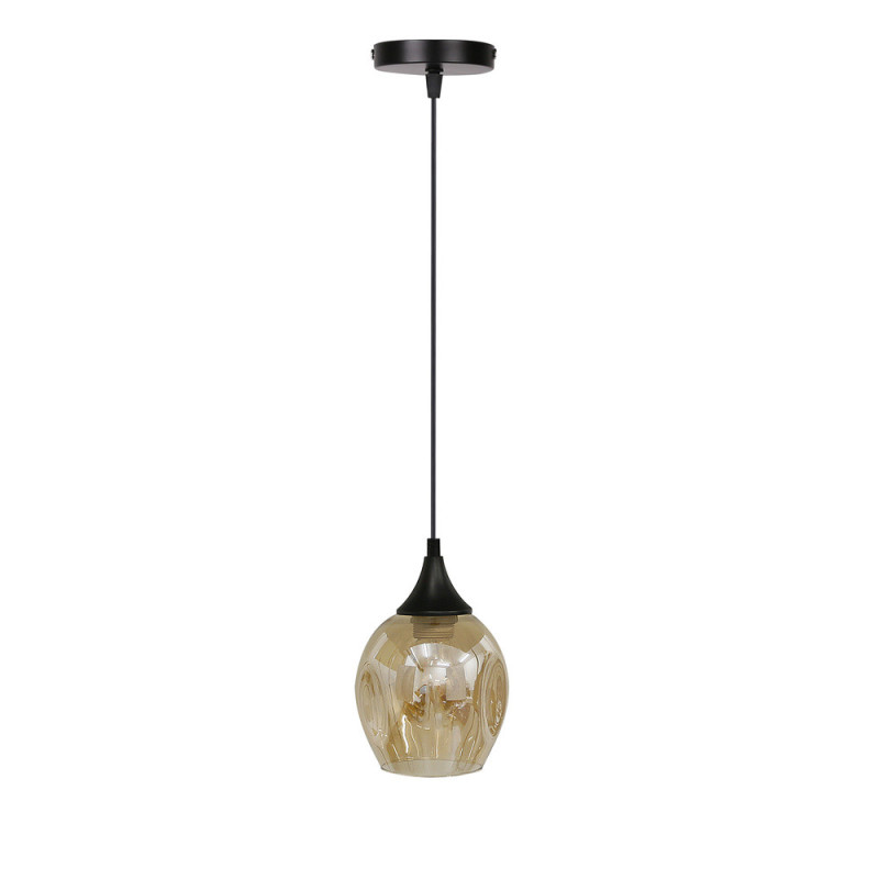 Suspension design ASPA E27 - noir / ambre