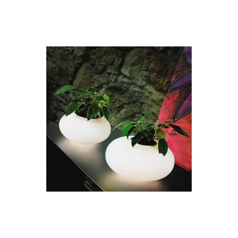 Lampe à poser FLORA E27 blanc, chromé 