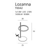 Lampe à poser LOZANNA LED 14W 3000K - or 