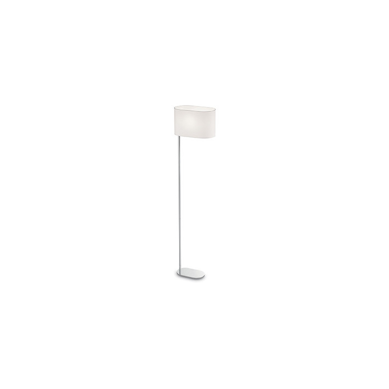 Lampadaire SHERATON PT1 E27 blanc / chrome 