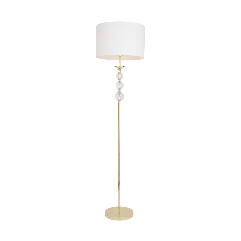 Lampadaire REA II E27 or / blanc 