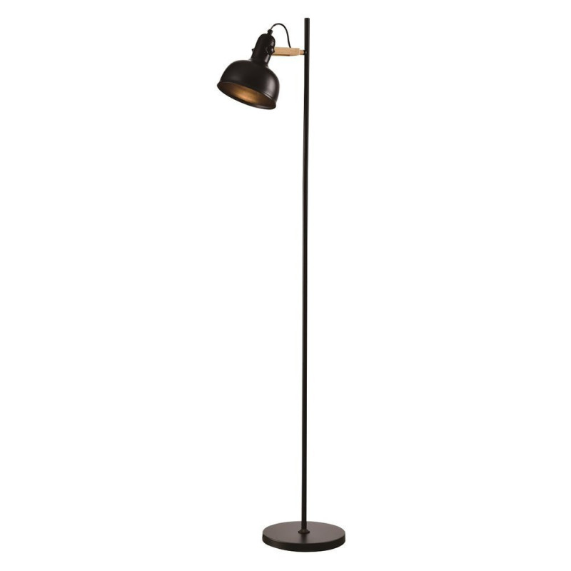 Lampadaire RENO E27 - noir / cuivre 