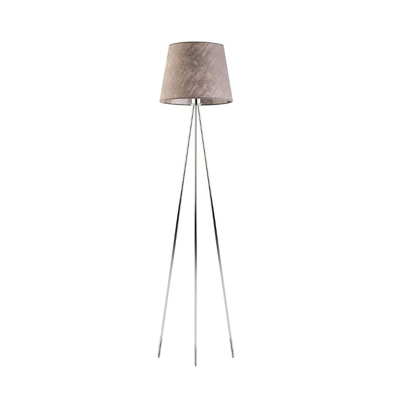 Lampadaire RENO E27 - chrome / béton 