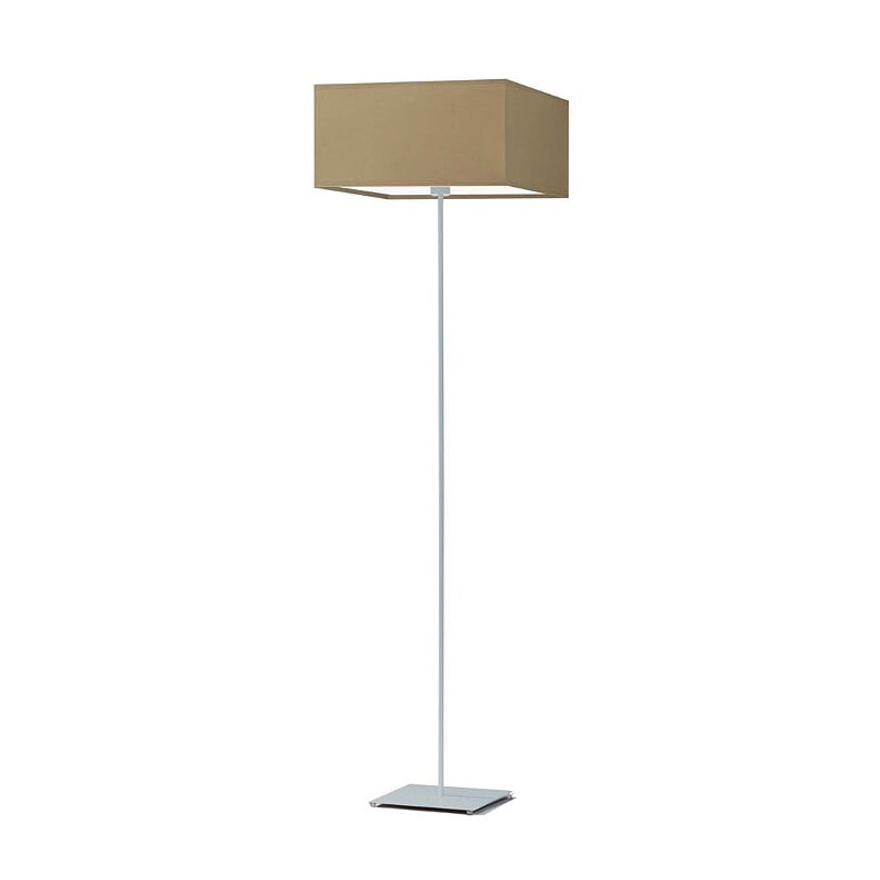 Lampadaire PRAGA E27 - argent / beige 