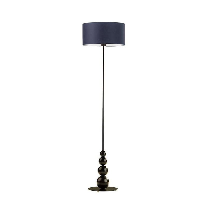 Lampadaire ROMA E27 - noir / bleu marine 