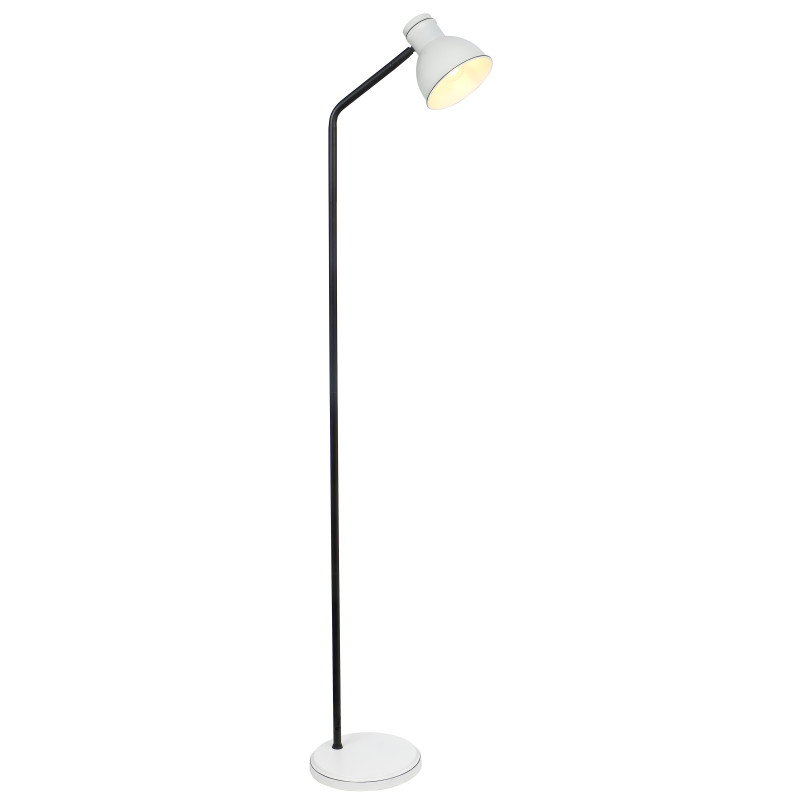 Lampadaire ZUMBA E27 - blanc / noir 