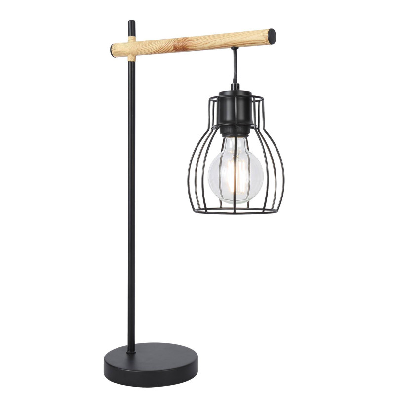 Lampe à poser BERNITA E27 - noir 