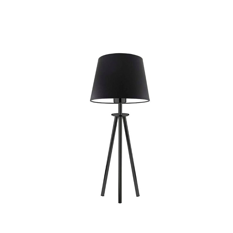 Lampe à poser BERGEN E27 - noir 