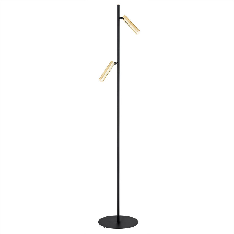 Lampadaire TORRE 2xG9 - noir / laiton 