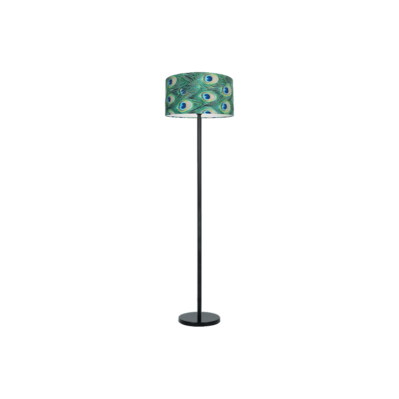 Lampadaire VERT E27 - noir / multicolore 