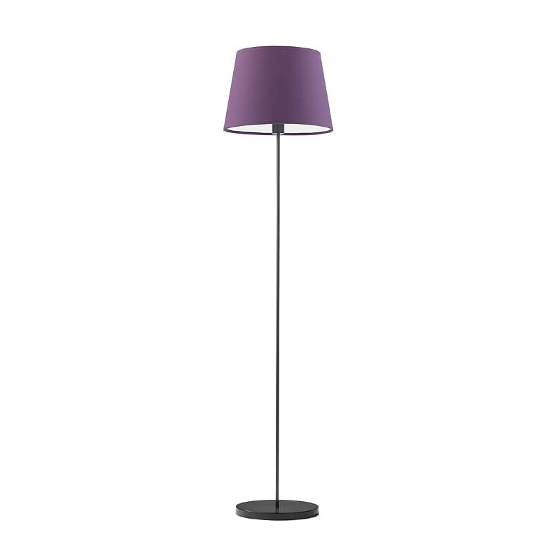 Lampadaire VASTO E27 - noir / violet 