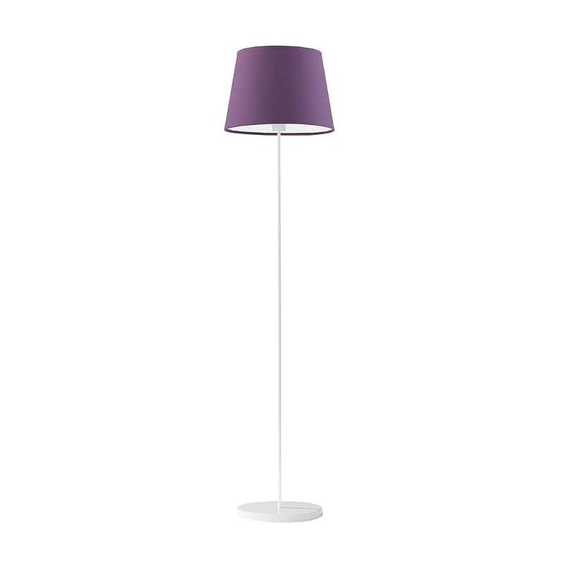 Lampadaire VASTO E27 - blanc / violet 