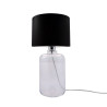 Lampe à poser SAMASUN E27 - transparent / noir 