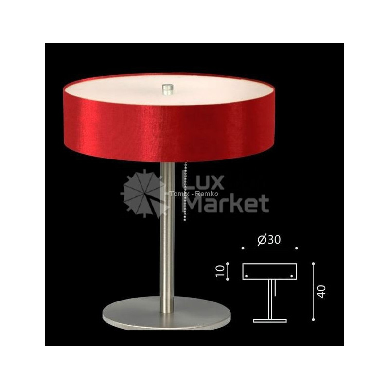 Lampe de bureau LIMA G9 - rouge brillant 