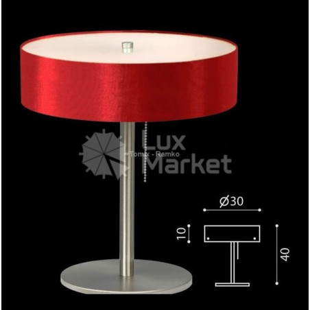 Lampe de bureau LIMA G9 - rouge brillant 