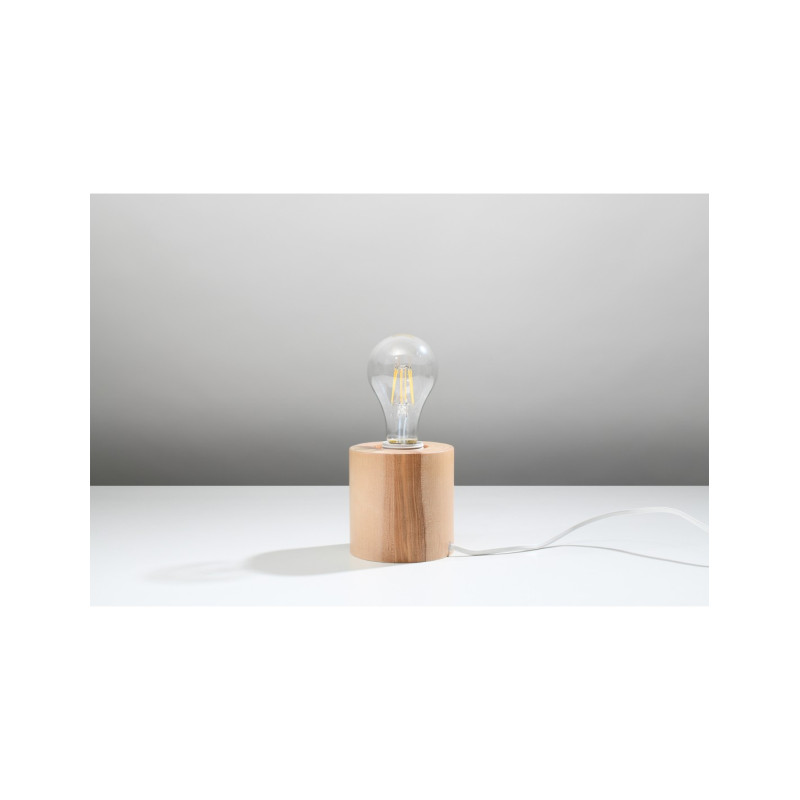 Lampe de bureau SALGADO E27 - bois 