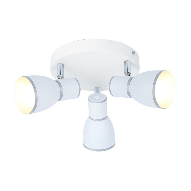 Applique et plafonnier FIDO Plafond 3xE14 - blanc / chrome 