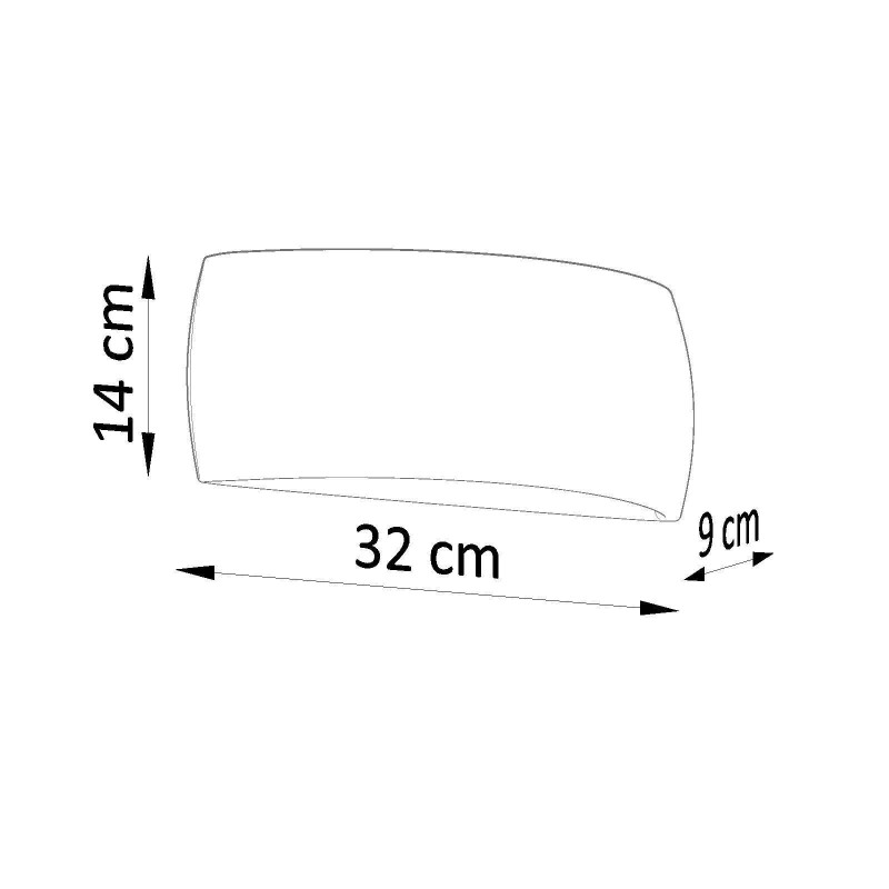 Applique en céramique PONTIUS G9 - blanc 