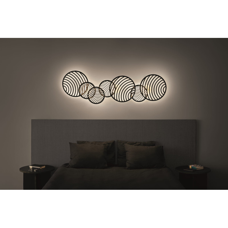 Applique et plafonnier COLLAGE LED 40W 3000K - noir 