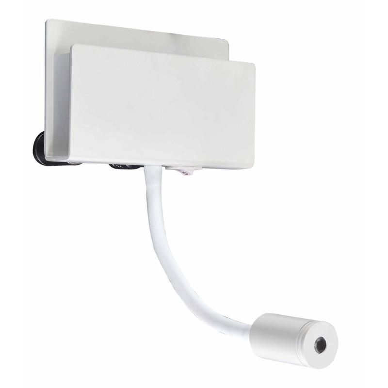 Applique avec liseuse CABARETE LED 6W 3000K - blanc 