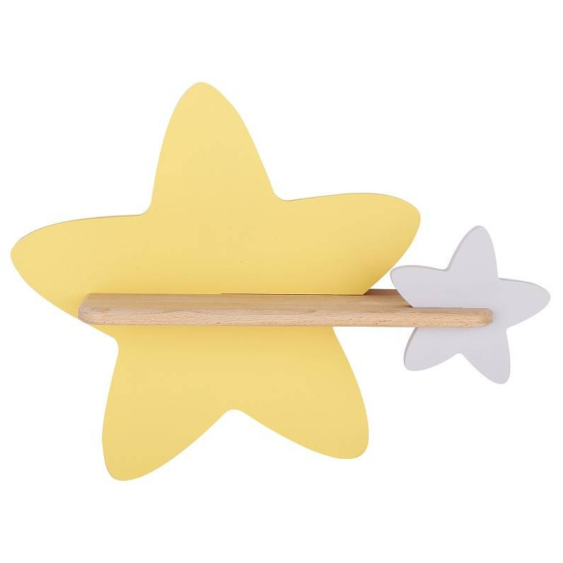 Applique avec étagère KIDS STAR LED 5W 4000K - jaune 