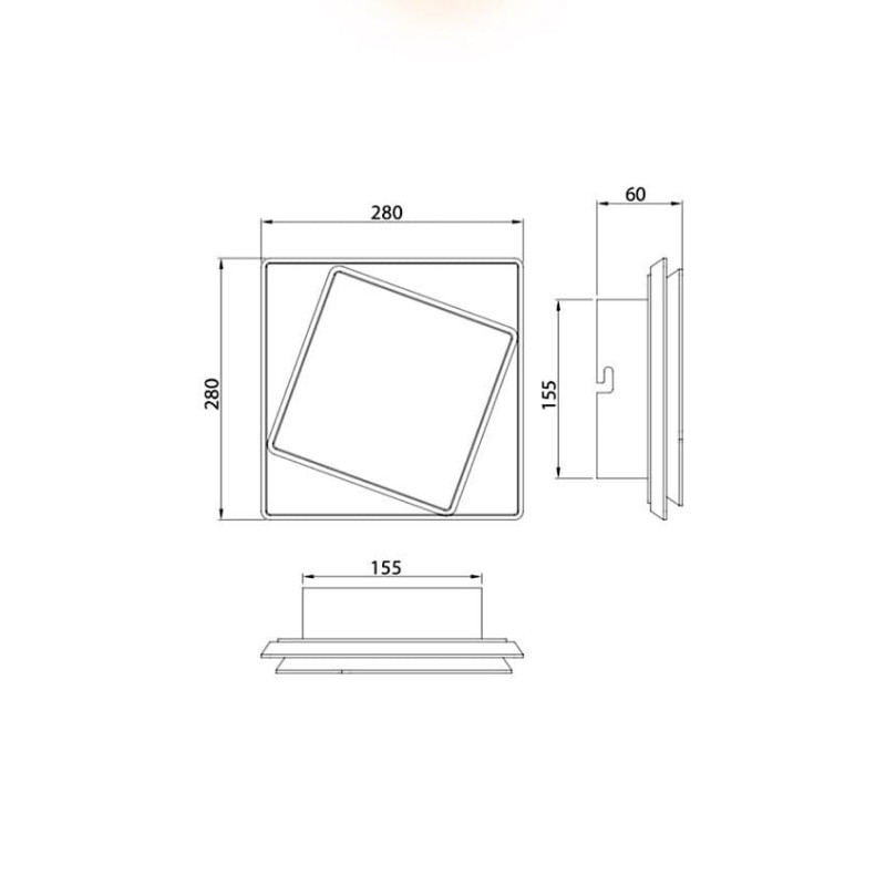 Applique DAKLA LED 18W 3000K - blanc 