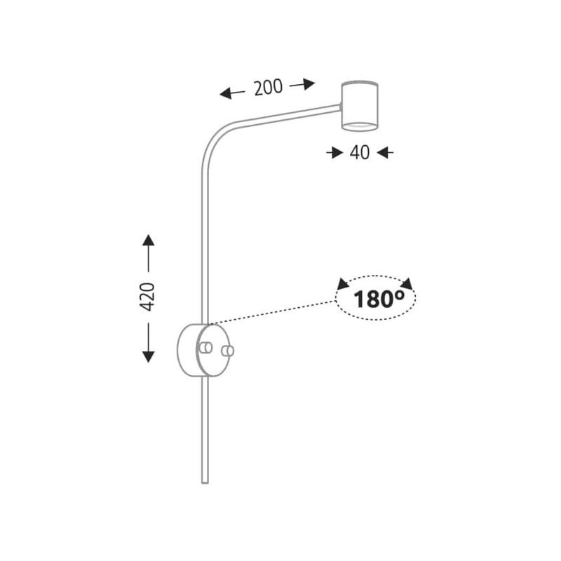 Applique SAKATA LED 6W 3000K - blanc 