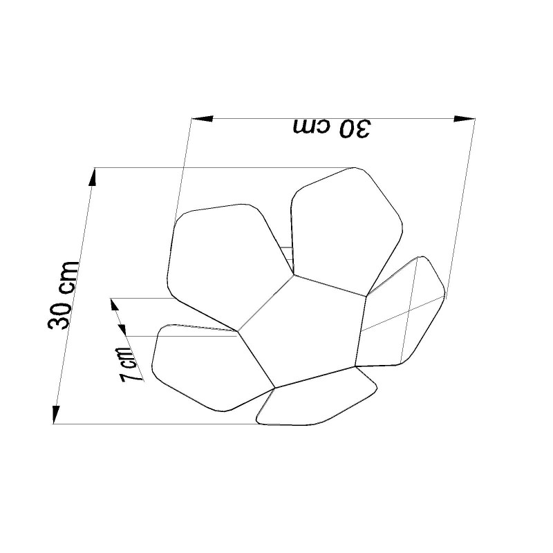 Applique PENTA 2 G9 - noir 