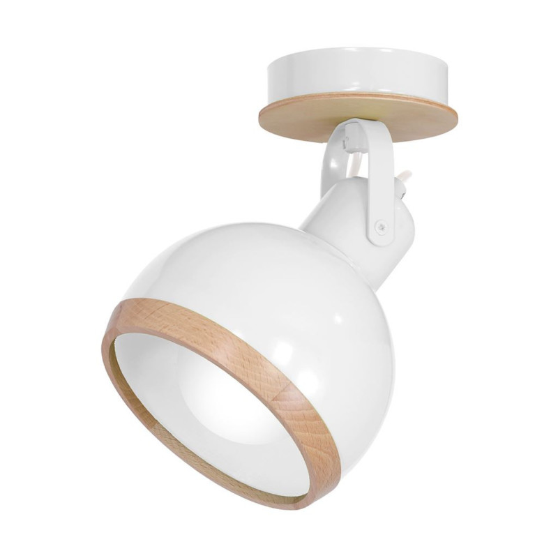 Applique orientable OVAL E27 - blanc 