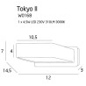 Applique TOKYO II LED 4.5W 3000K - blanc 