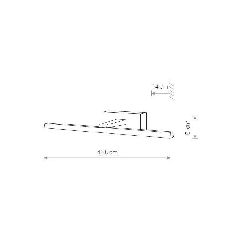 Applique salle de bain VAN GOGH S LED 8W 3000K IP44 - chrome 