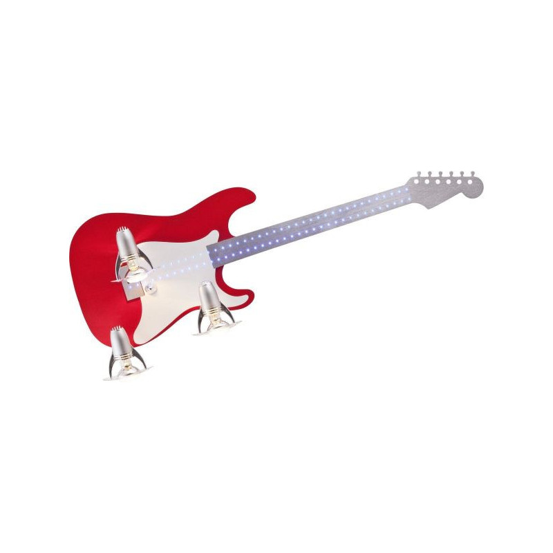 Applique GUITAR III 3xE14 - rouge / blanc 